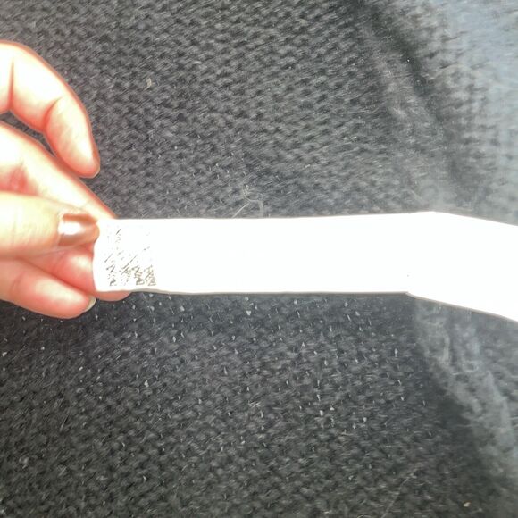 Lara Knit Cardigan Sweater Sz M Black Open Front Knit Mohair Blend Made in Italy - Picture 4 of 16